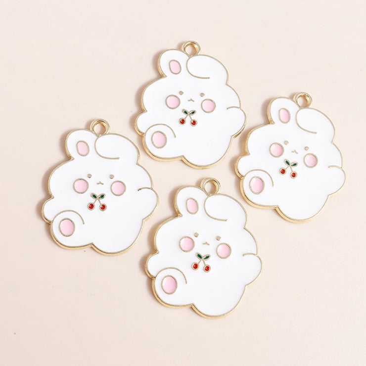 Lot de 10 pendentifs lapin